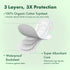 Large Sanitary Pads with Certified Organic Cotton Cover 14s